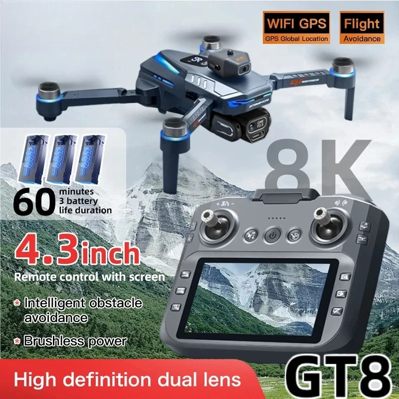Drone GT8 Original 8K Profesio - Drone Thermal Imaging ulasan dan harga
